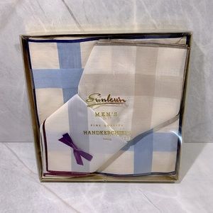NIB Mens cotton handkerchief x3